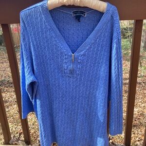 Karen Scott blue sweater
